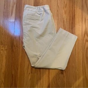 Talbots Hampshire khaki women casual dress pants 14w